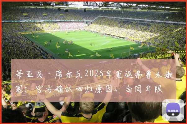 蒂亚戈·席尔瓦2026年重返弗鲁米嫩塞：官方确认回归原因、合同年限及切尔西生涯回顾